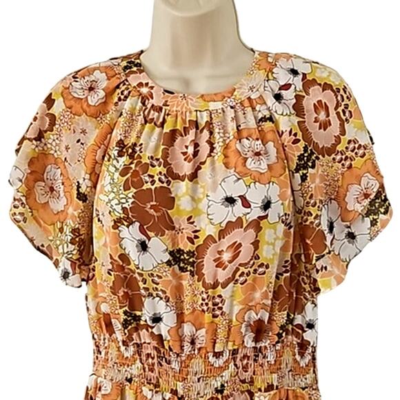 Melloday Women's Floral Print Wide Leg Jumpsuit - Size Small NWOT - Picture 5 of 7